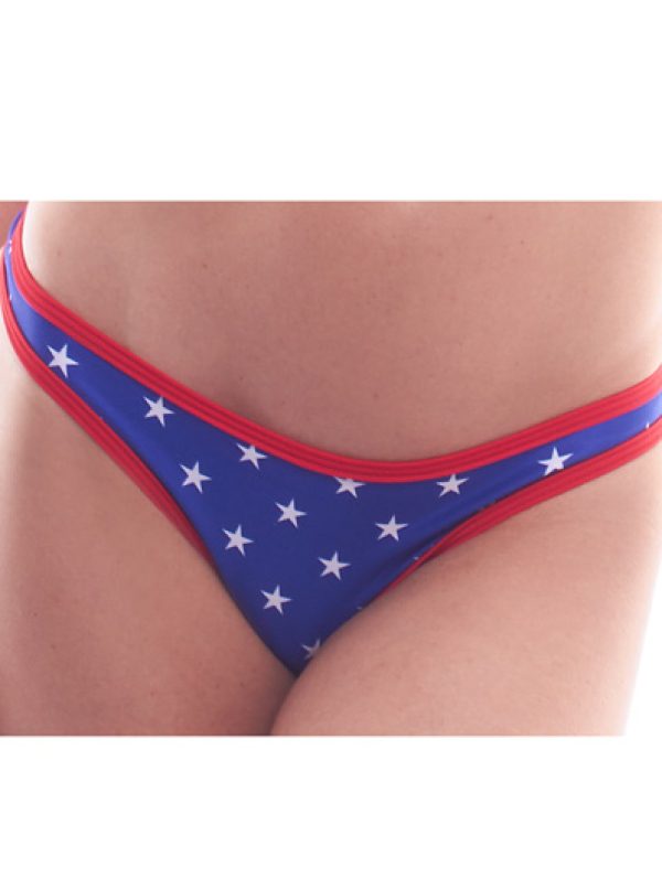 Patriotic Stars Thong Bikini Bottom - Image 2