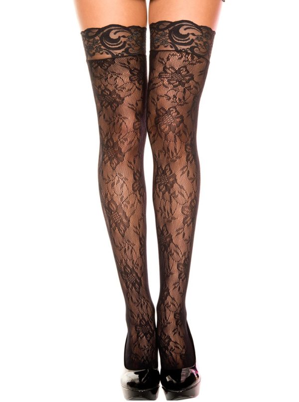 Lace Print Thigh HIghs - Image 2