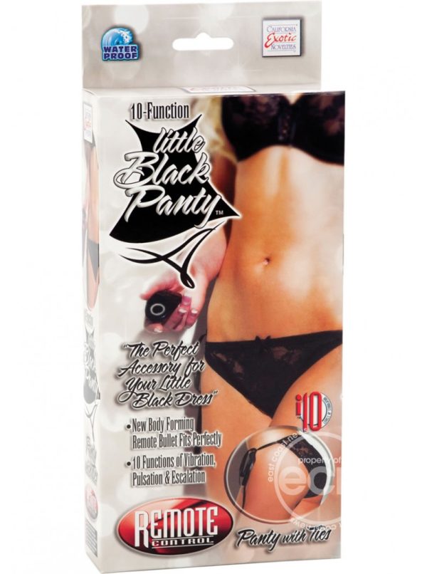 Little Black Panty Panty With Ties Remote Control Waterproof - Image 2
