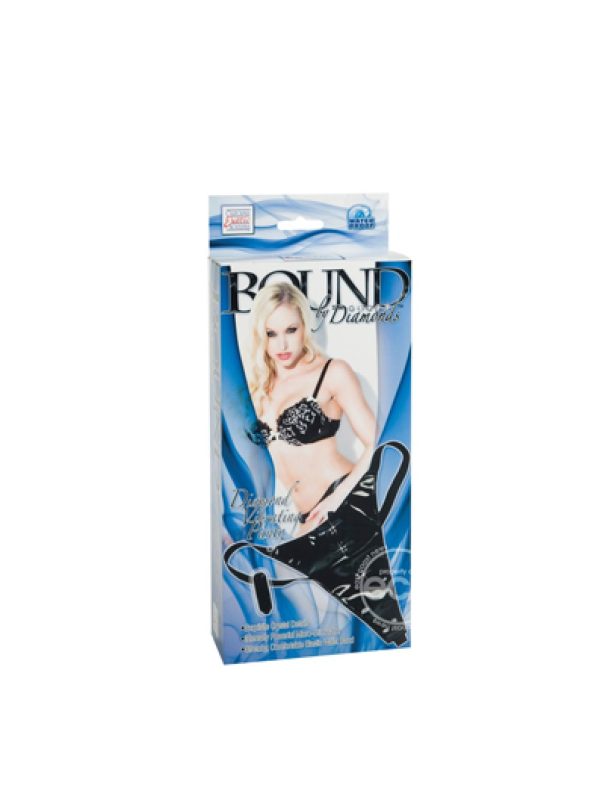Bound By Diamonds Diamond Vibrating Panty Black - Image 2